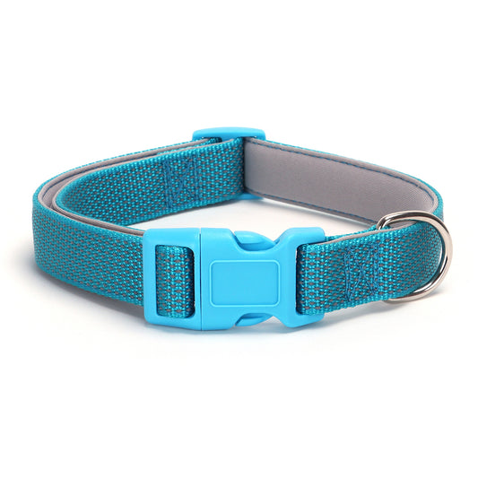 High-visibility reflective dog collar – safe, stylish, and perfect for night walks
