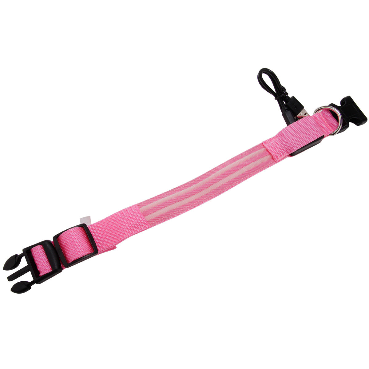 Rechargeable LED dog collar – high-visibility, USB charging, and waterproof for safe night walks