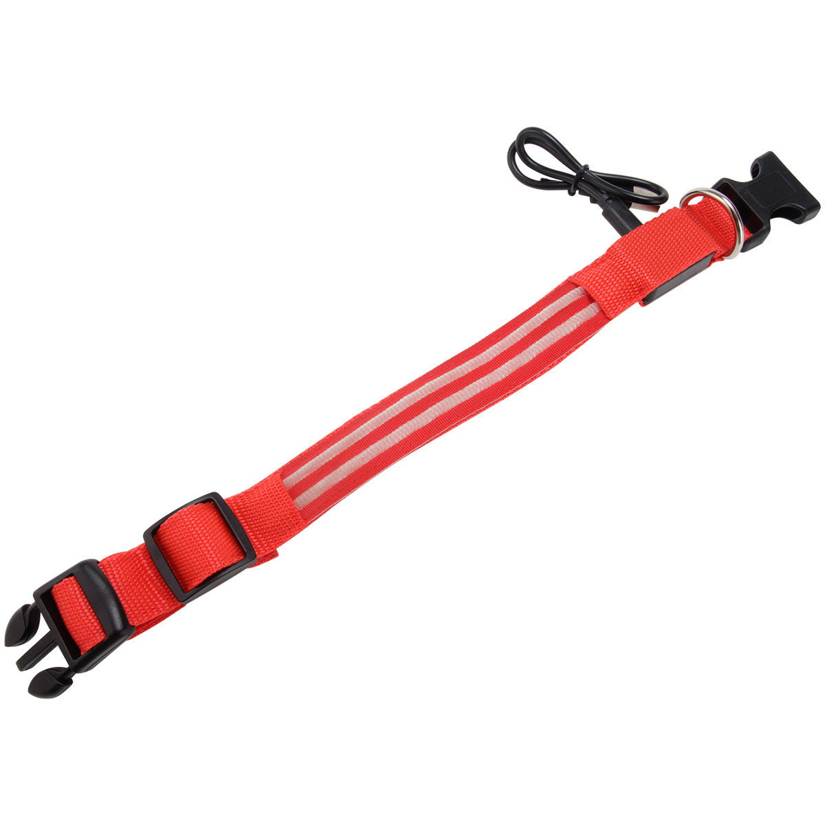 Rechargeable LED dog collar – high-visibility, USB charging, and waterproof for safe night walks
